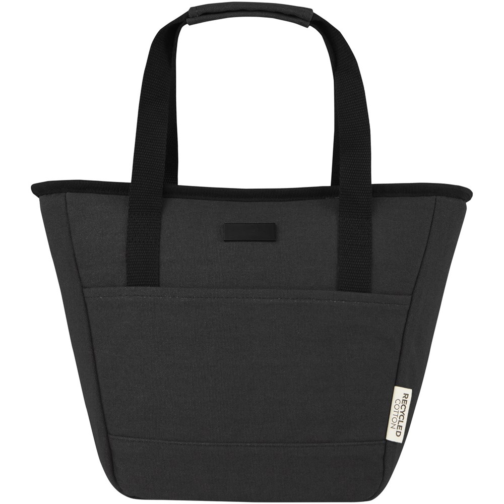 Joey GRS-recycelte Canvas Lunch Kühltasche 6 L für 9 Dosen schwarz