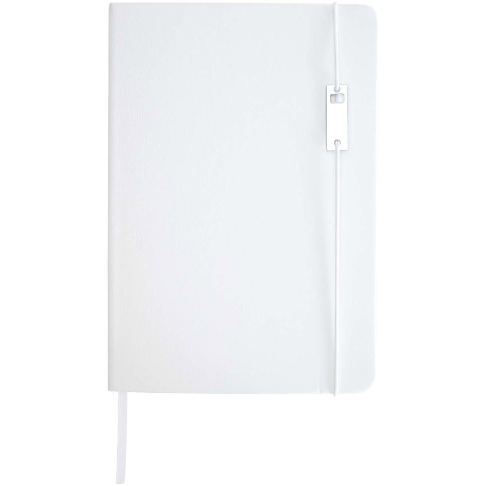 Ensemble carnet à couverture rigide A5 et stylo roller Legato Elegance Blanc, Blanc