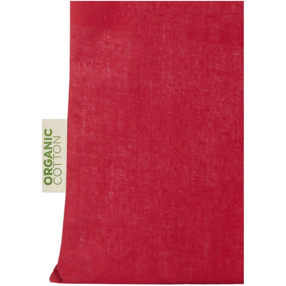 Orissa 100 g/m² Tragetasche aus Bio-Baumwolle 7L rot