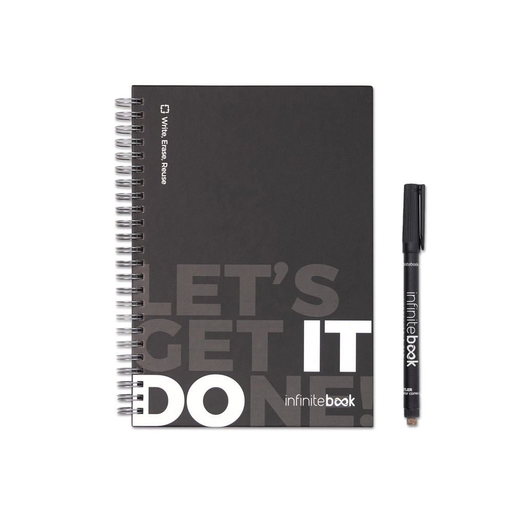STARTER KIT INFINITEBOOK. Set bestehend aus einem Infinitebook mit Hardcover, einem Reinigungsset, e