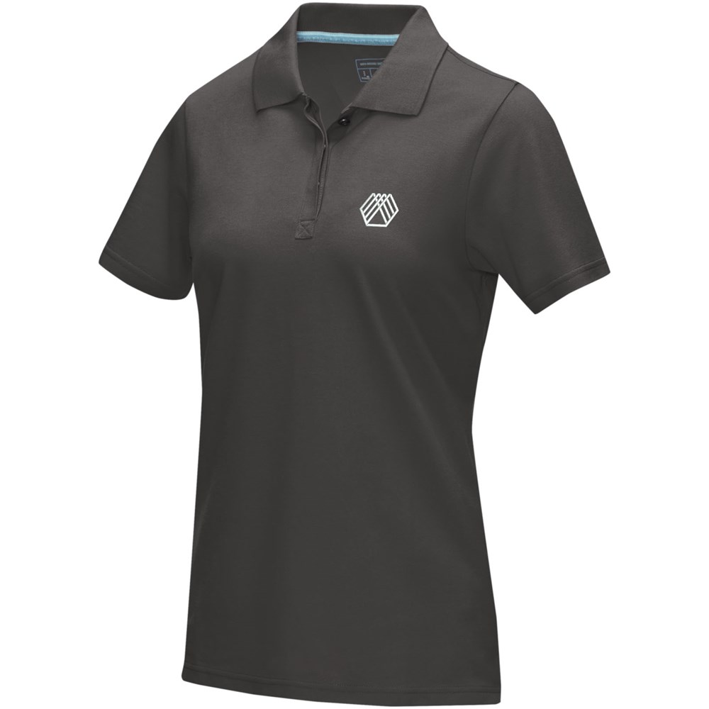 Polo Graphite bio manches courtes femme Gris storm
