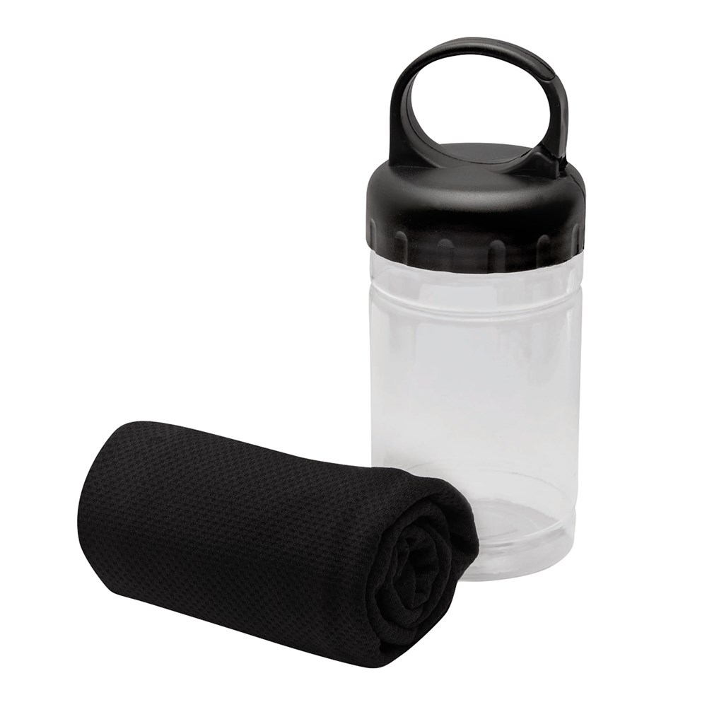 Sport-Handtuch Chilling schwarz