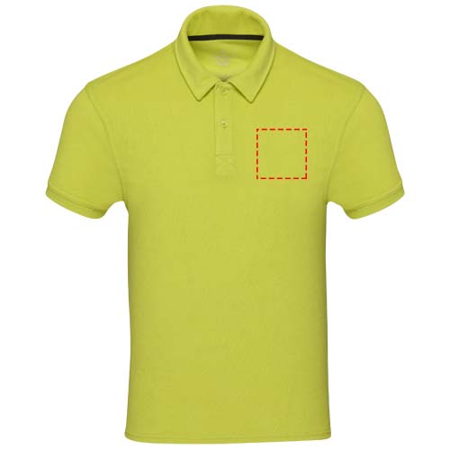 Polo Akoya unisexe en tissu éponge recyclé Citron vert