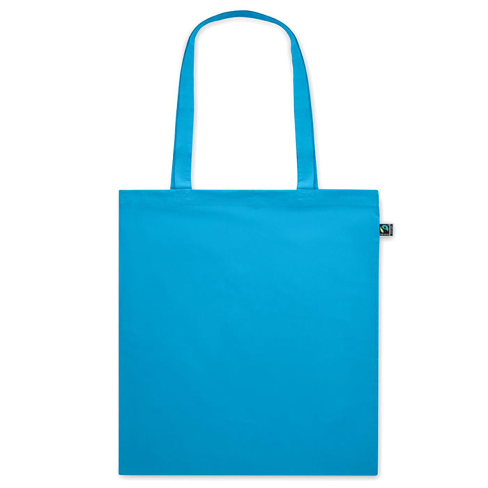 Sac en coton Fairtrade Loredana aqua