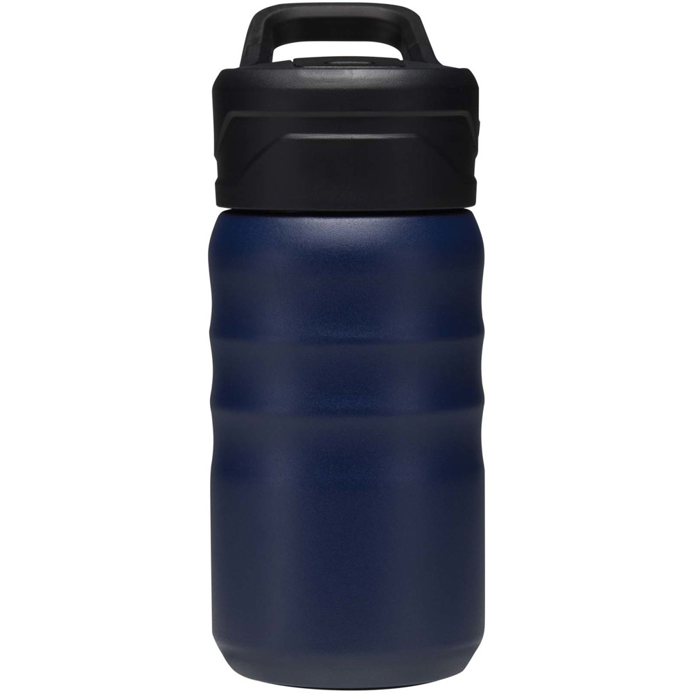 Gourde de sport Knox 350 ml en acier inoxydable à double paroi recyclé RCS avec paille rabattable Marine