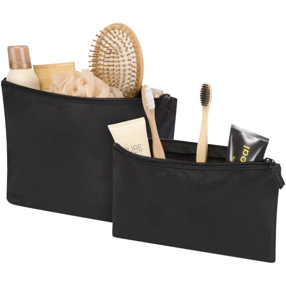 Set de trousses de toilette recyclées GRS Swift Noir