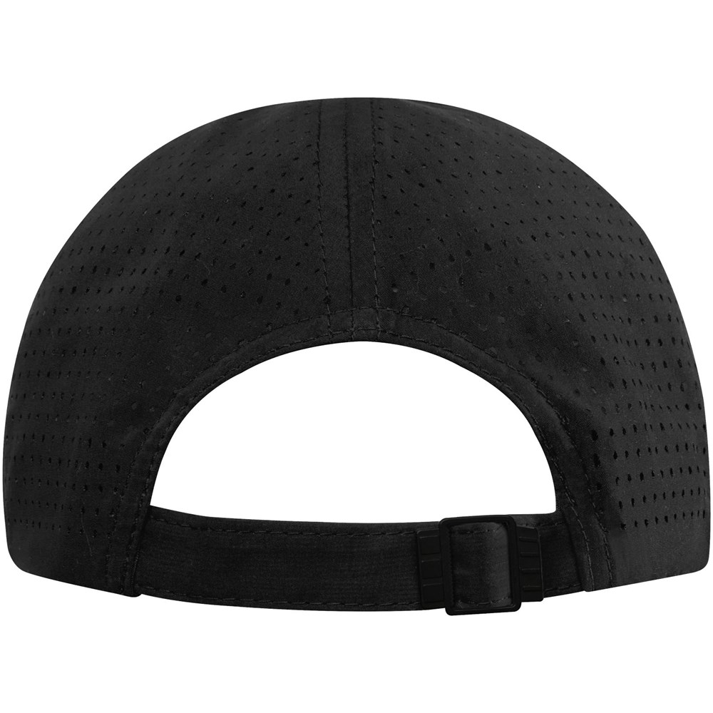 Mica GRS recycelte Cool Fit Kappe mit sechs Segmenten Schwarz