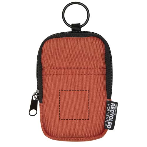 Petite pochette Byron Clip & Go recyclée certifiée GRS de 0,2 L Brique