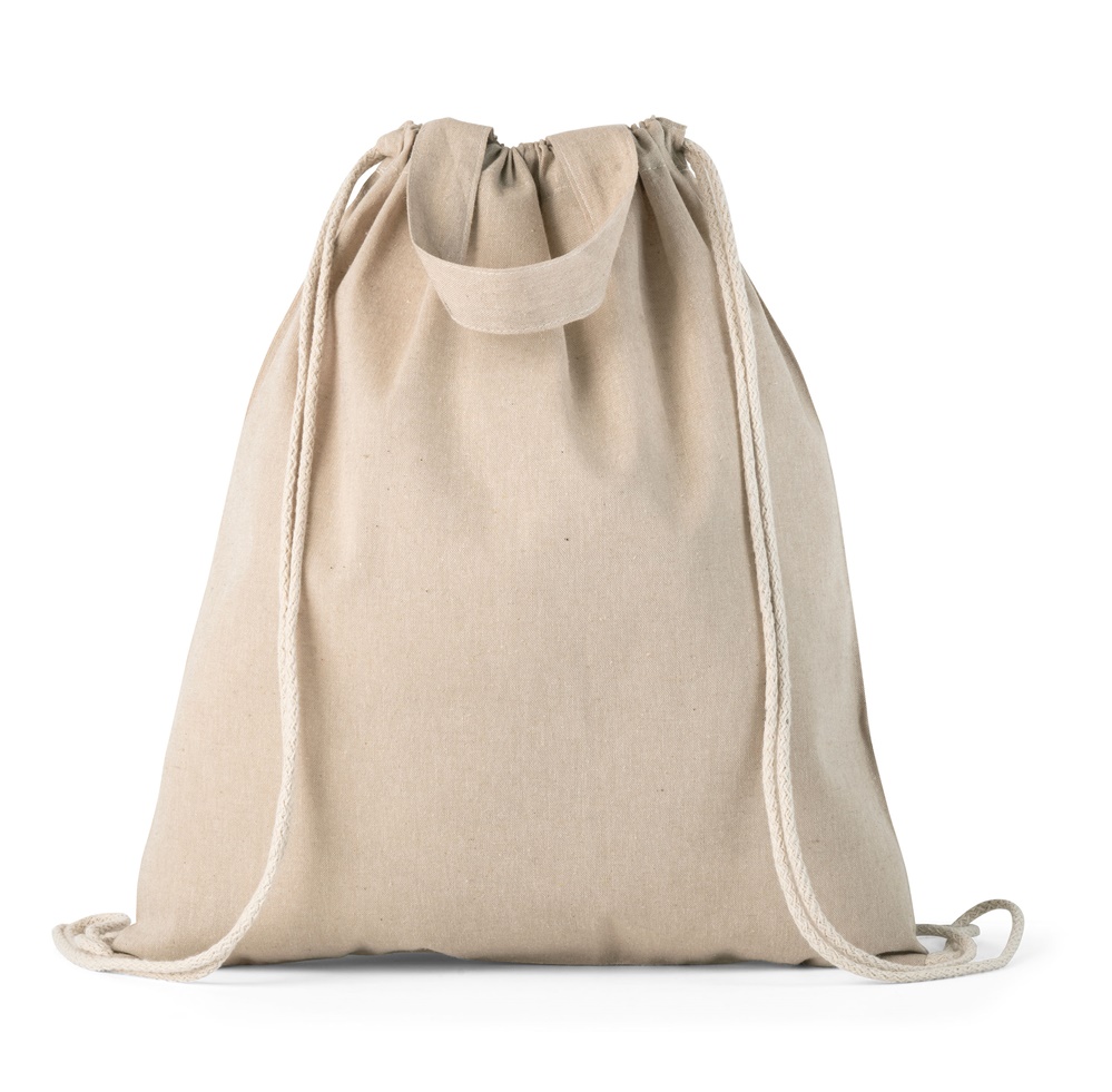 RISSANI Sac à dos avec coton recyclé (70%) et polyester (30% rPET) (140 g/m²) Naturel