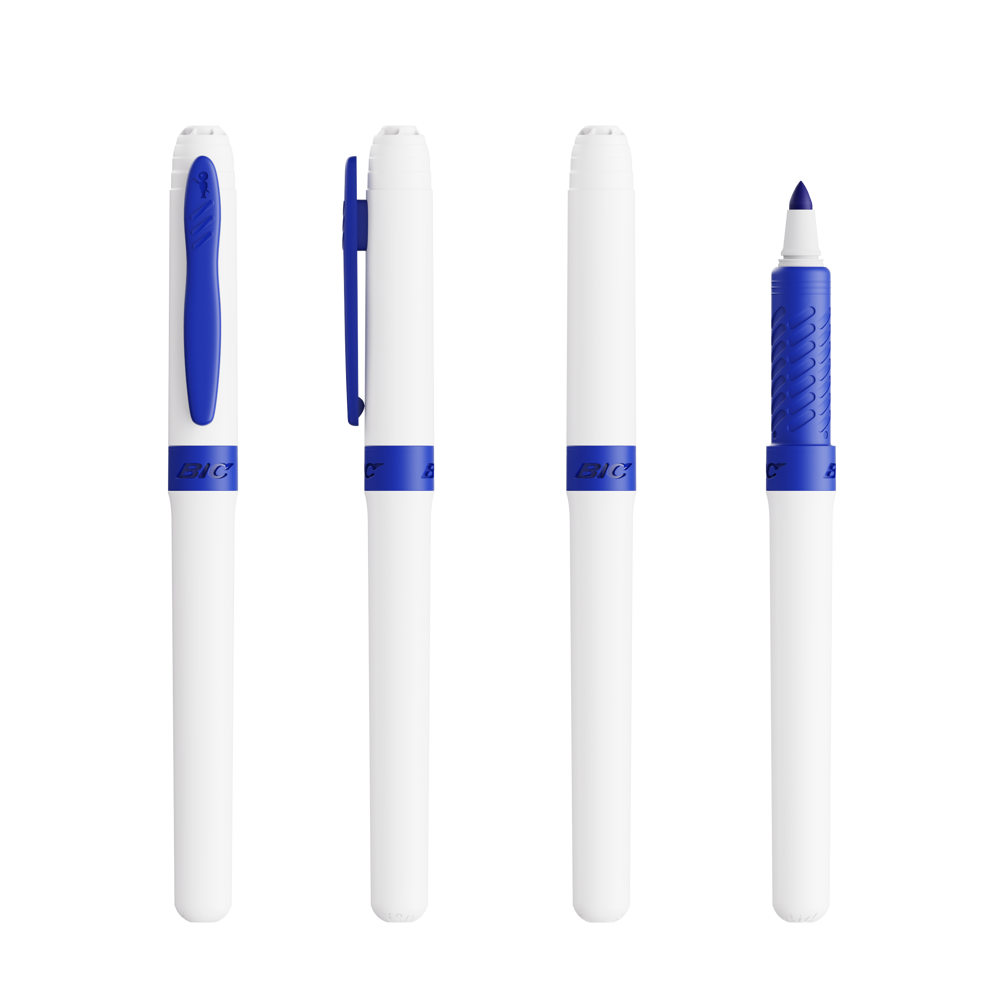 BIC® Mark-it Permanent Marker weiss/blau