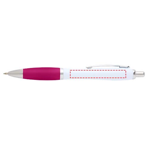 Stylo bille Nash en plastique recyclé (encre noire) rose