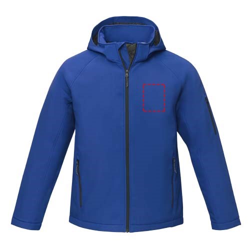 Notus wattierte Softshell Herrenjacke blau