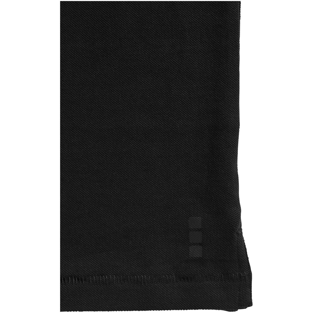 Oakville Langarm Poloshirt für Herren schwarz