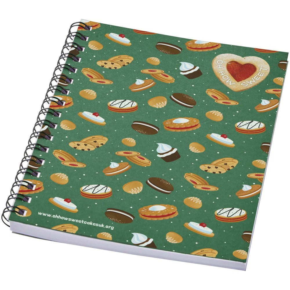 Desk-Mate® A6 farbiges Notizbuch mit Spiralbindung