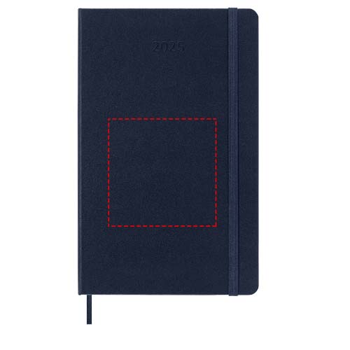 Agenda L quotidien 12 mois Moleskine à couverture rigide Bleu saphir