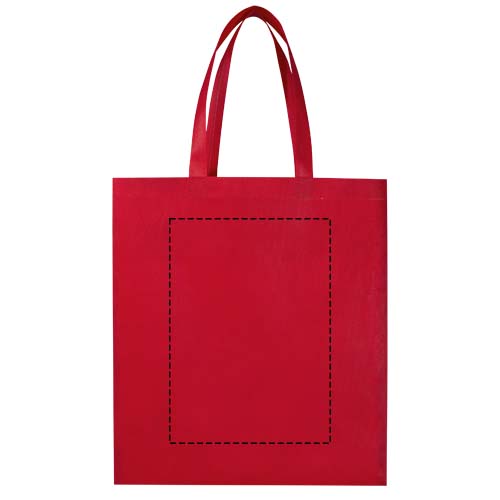Sac shopping à soufflets EcoSeal non tissé recyclé et certifié GRS de 12 L Rouge