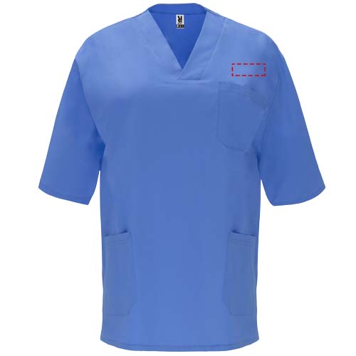 Panacea Kurzärmeliges Arbeitshemd, 160 g/m2, unisex lab blau