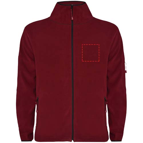 Luciane Microfleecejacke für Herren granatrot