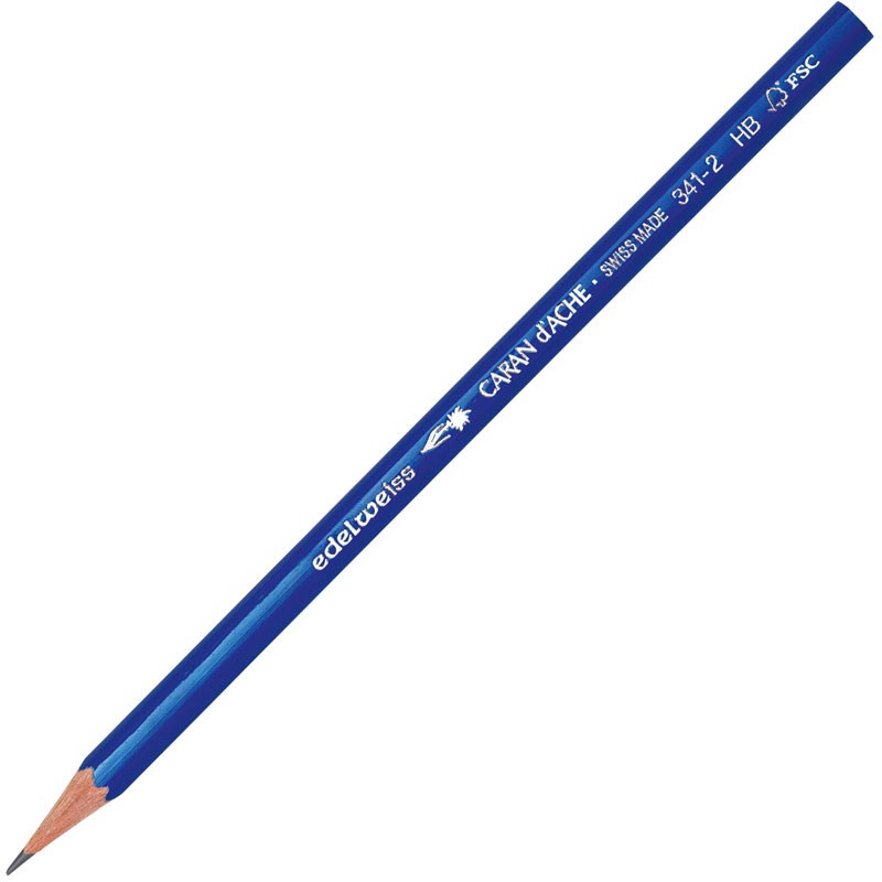 Hochwertiger Bleistift Caran d’Ache aus Zedernholz –. Stilvoll, nachhaltig und personalisierbar. blau