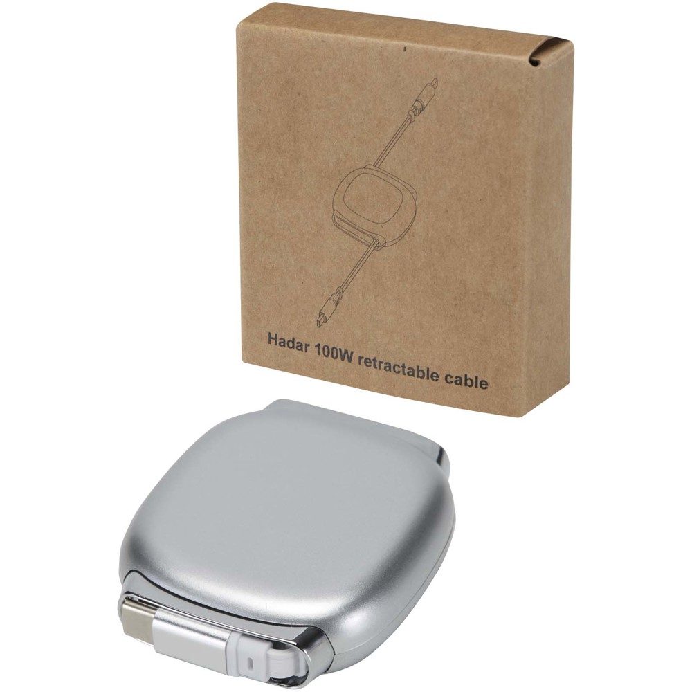 Câble de recharge PD CarPlay rétractable en plastique recyclé Alphard 100 W