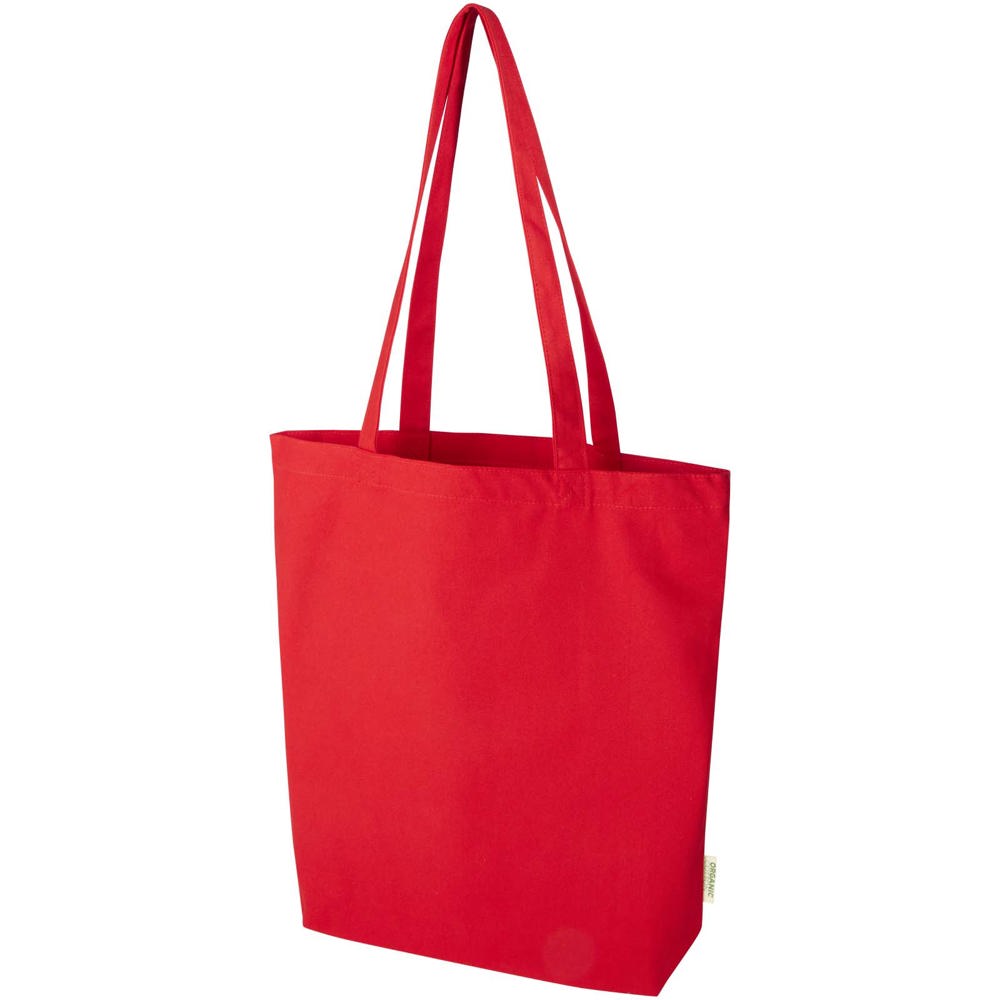 Sac shopping Odisha de 10 L bio certifié OCS 270 g/m² rouge