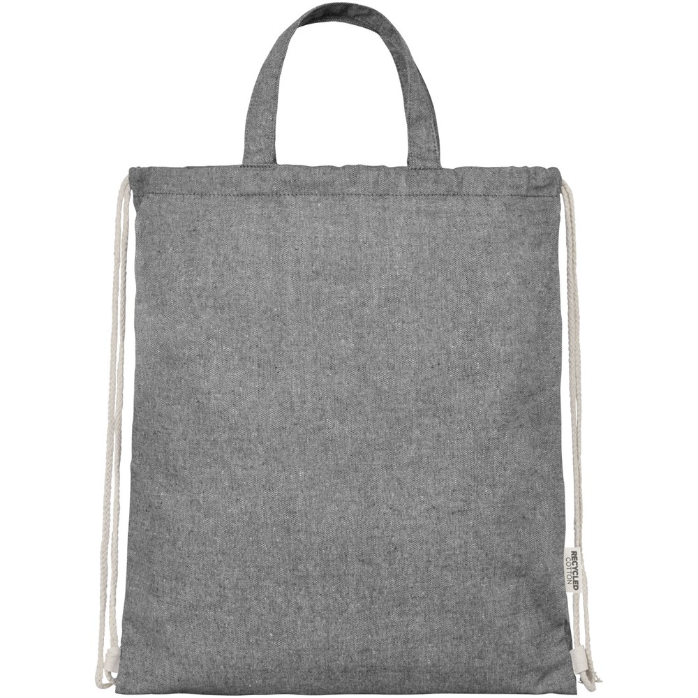 Pheebs 150 g/m² Aware™ recycelter Turnbeutel heather schwarz