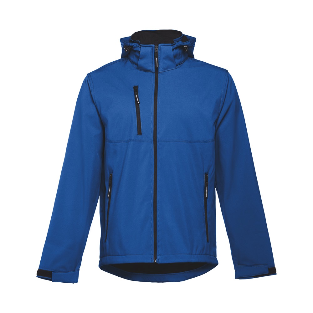 THC ZAGREB Herren-Softshell-Jacke aus Polyester und Elastan königsblau