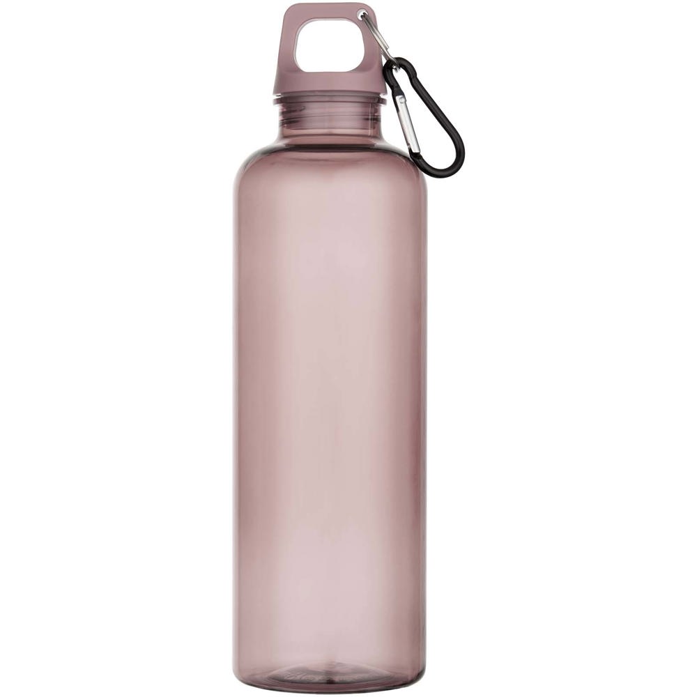 Bouteille d’eau Oregon de 750 ml en plastique recyclé certifié RCS avec mousqueton Rose poudré