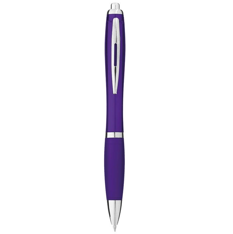 Stylo à bille transparent Nash Violet