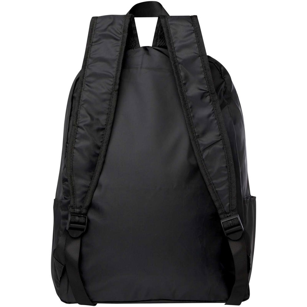 EcoFold faltbarer RPET Rucksack 15 L Schwarz