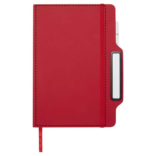 Nexus A5 Hardcover Notizbuch mit Kugelschreiber und Bleistiftset (schwarze Mine) rot