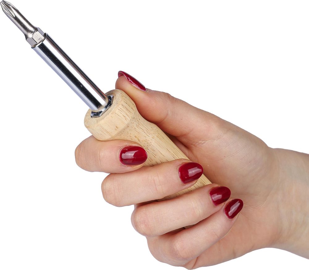 Jeu de tournevis en bois d’hévéa Leni