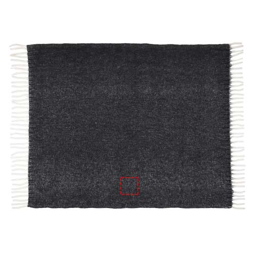 Dolly GRS-recycelte Decke schwarz