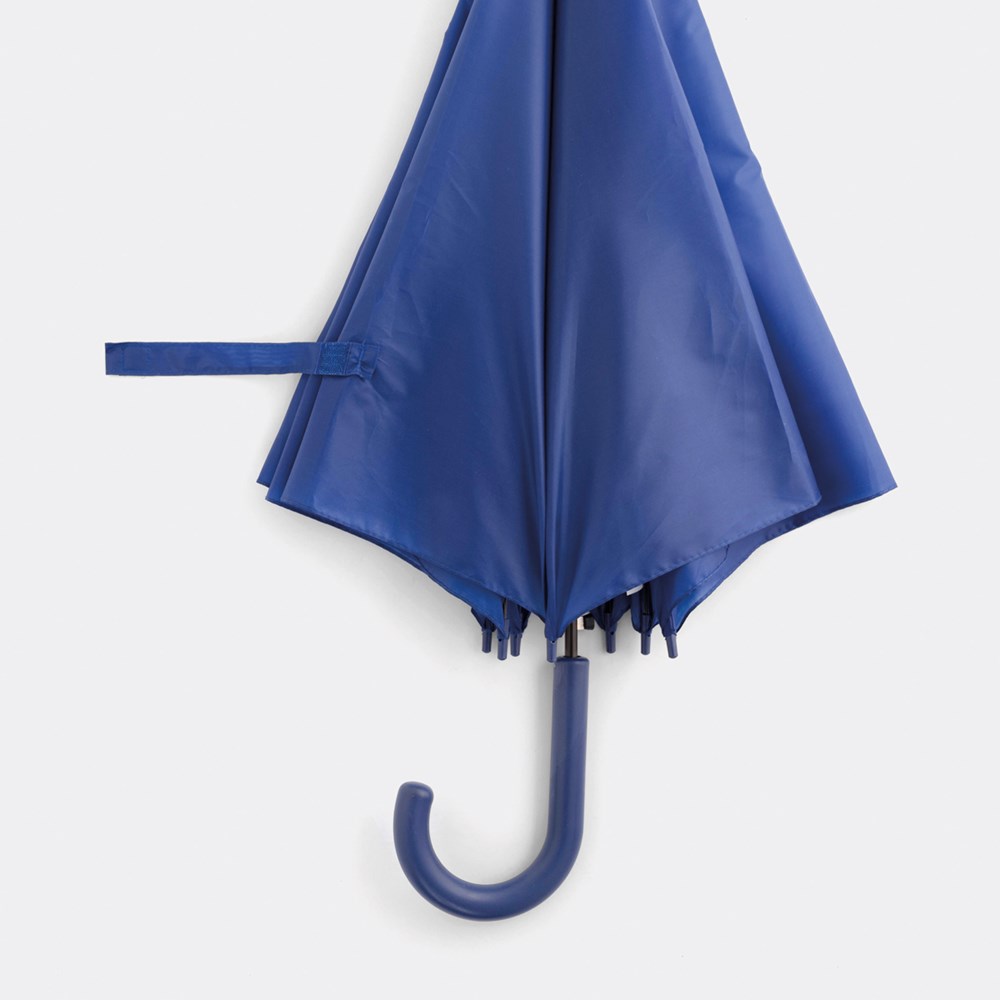 Parapluie canne automatique Poignée à crochet Bleu