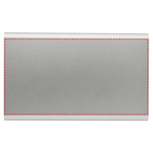 Pep 4000 mAh Type-C Powerbank aus recyceltem Aluminium silber