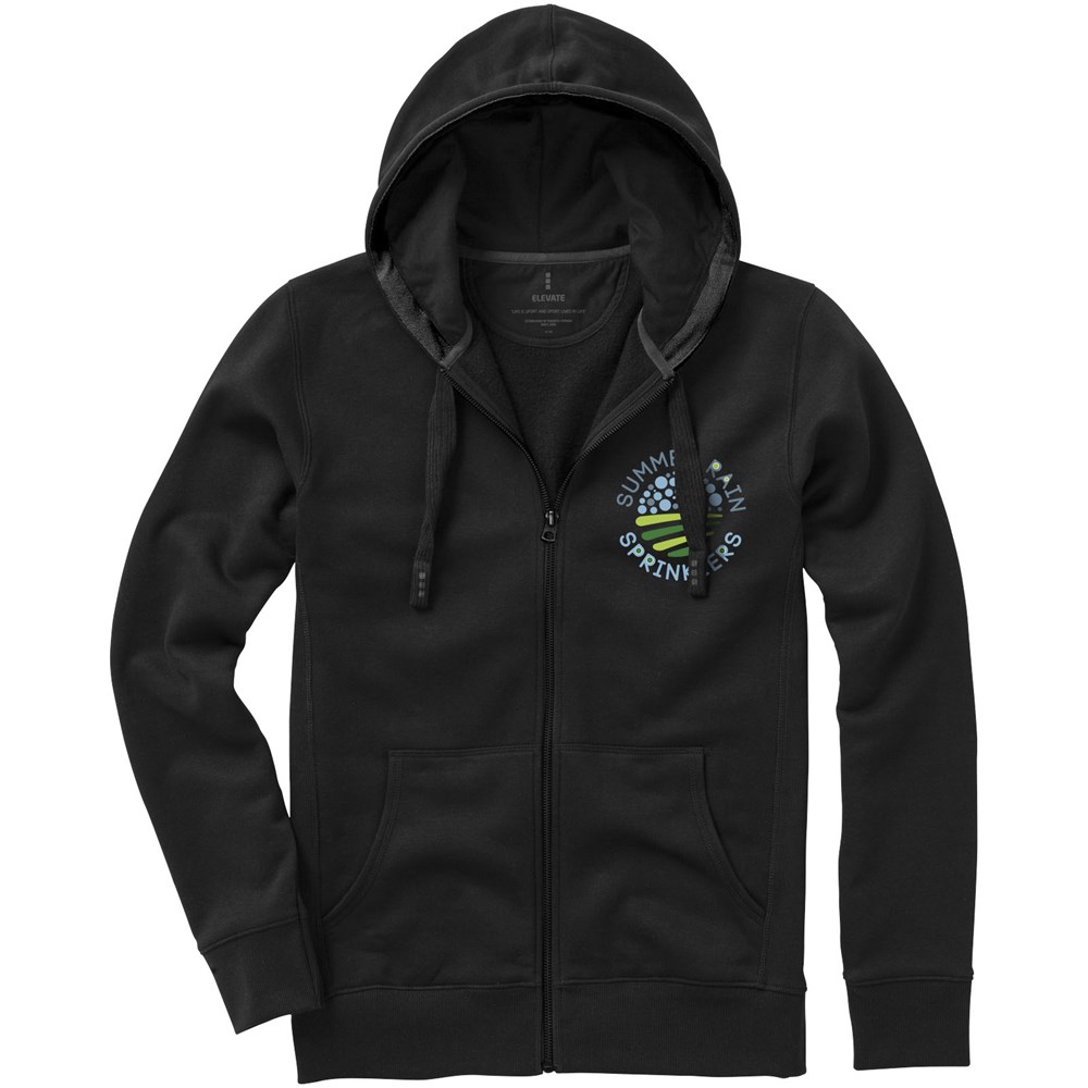 Arora Kapuzensweatjacke für Herren schwarz