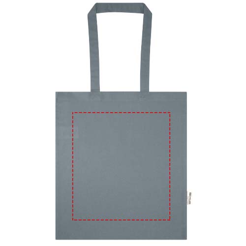 Sac shopping Madras Blend en coton recyclé GRS 140 g/m² gris