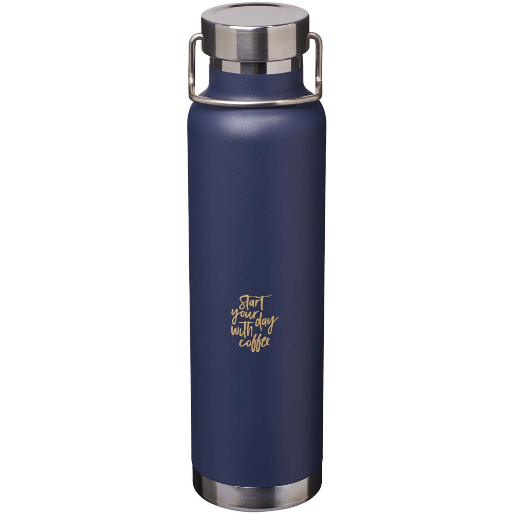 Bouteille avec isolation sous vide Astra de 650 ml en cuivre et acier inoxydable recyclé certifié RCS Marine