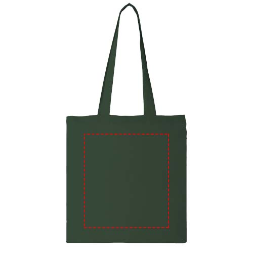Sac shopping coton Carolina 100 gr/m² 7L Vert forêt