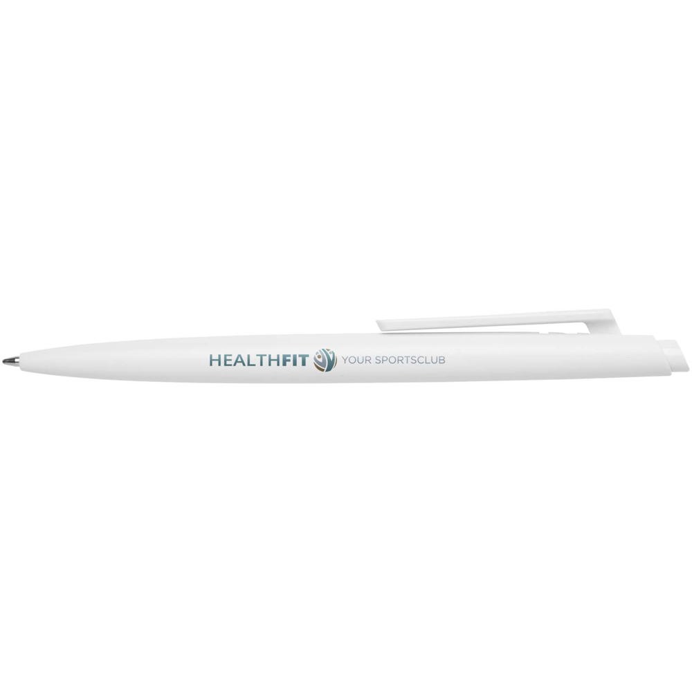 Stylo bille Ipe recyclé RCS (encre bleue) blanc