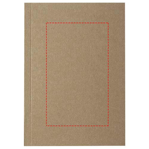 Carnet A6 à couverture souple recyclée Novella Austen Kraft avec 50 feuilles