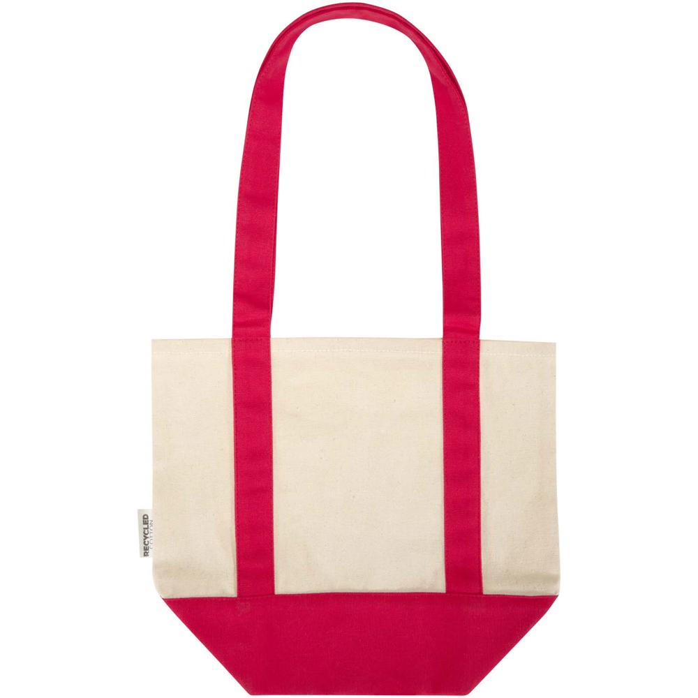 Mini sac shopping Sam en coton recyclé GRS 320 g/m2 Rouge, Naturel