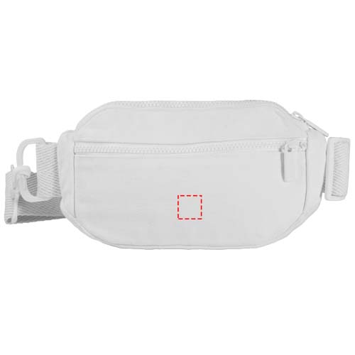 Crescent 500 g/m² Aware™ recycelte Umhängetasche weiss