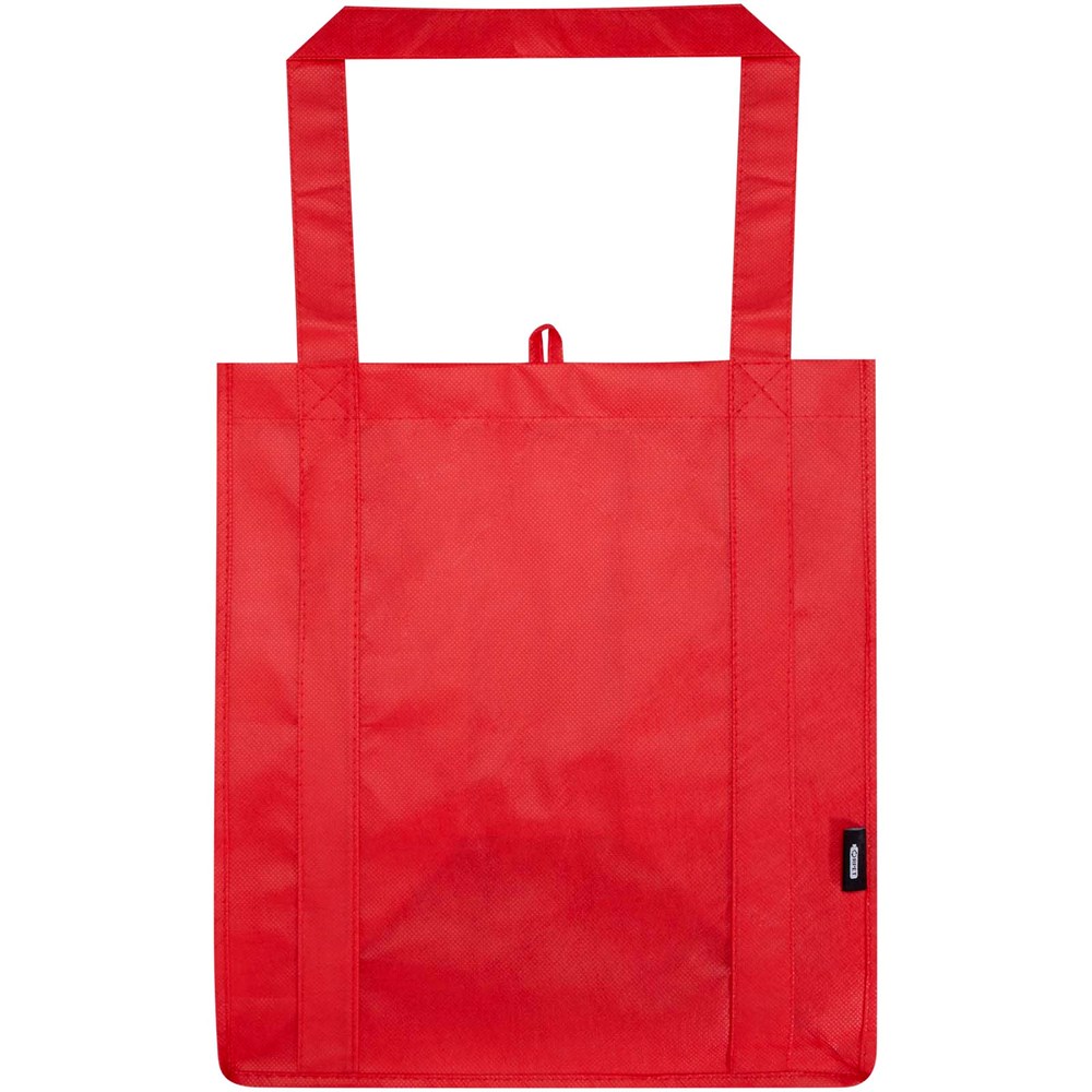 Liberty Tragetasche mit hartem Boden aus recyceltem GRS Non Woven 6 L rot