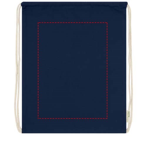 Orissa 140 g/m² Turnbeutel aus Bio-Baumwolle 5L navy