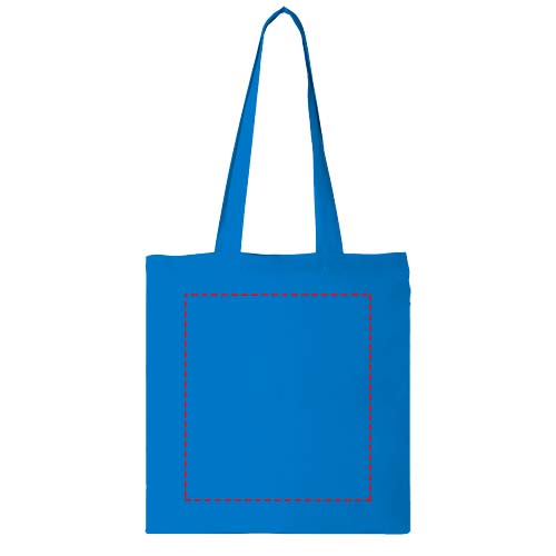 Sac shopping coton Carolina 100 gr/m² 7L Bleu process