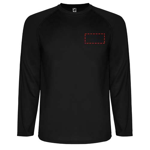 Montecarlo t-shirt de sport à manches longues pour enfants Noir