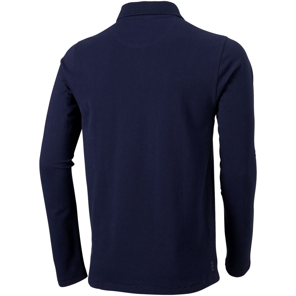 Oakville Langarm Poloshirt für Herren navy