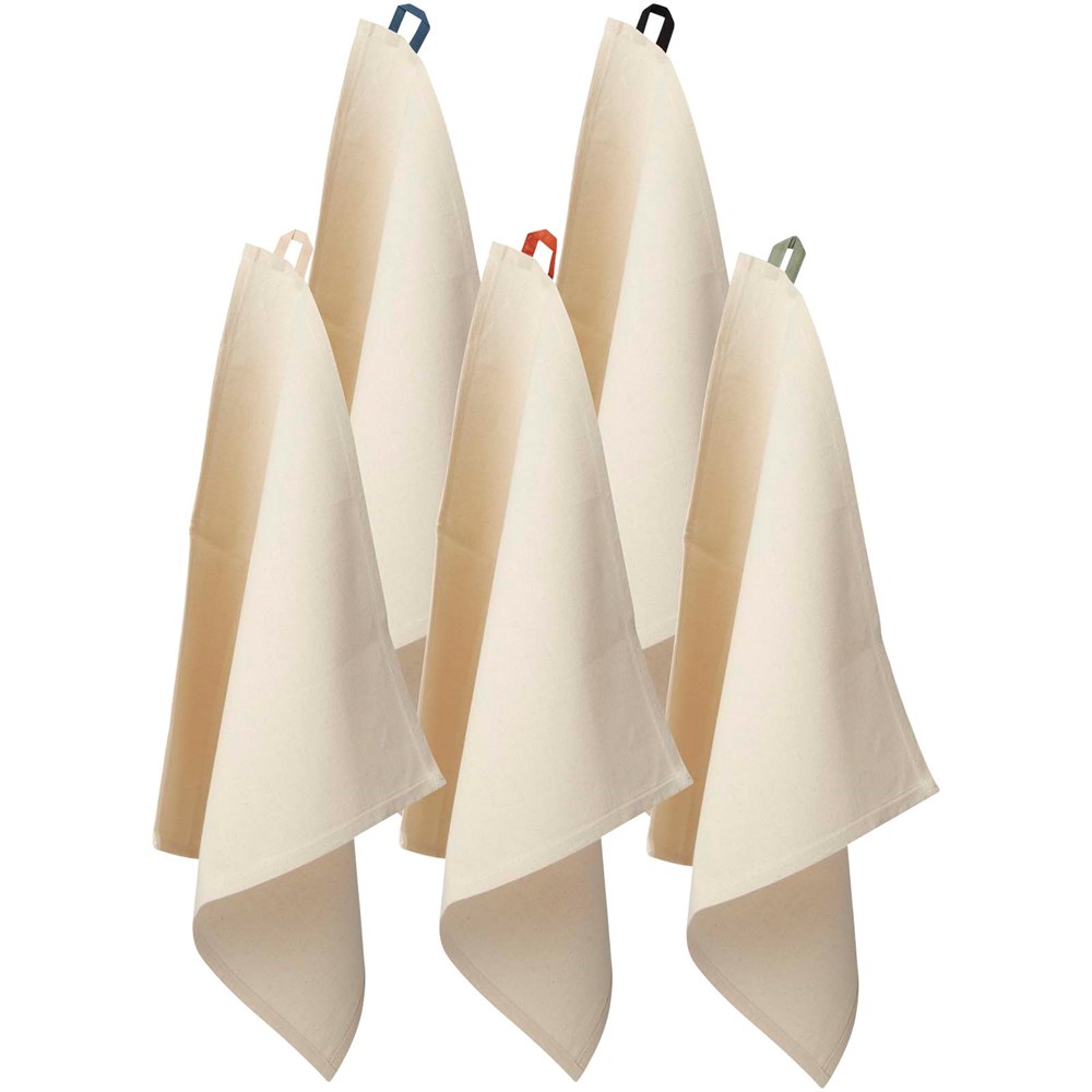 Alora 200 g/m² Küchenhandtuch aus recycelter Baumwolle heather grün