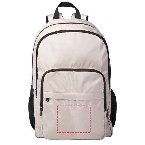Sac à dos pour ordinateur portable 15'' Trend Plus recyclé certifié GRS de 20L Oatmeal